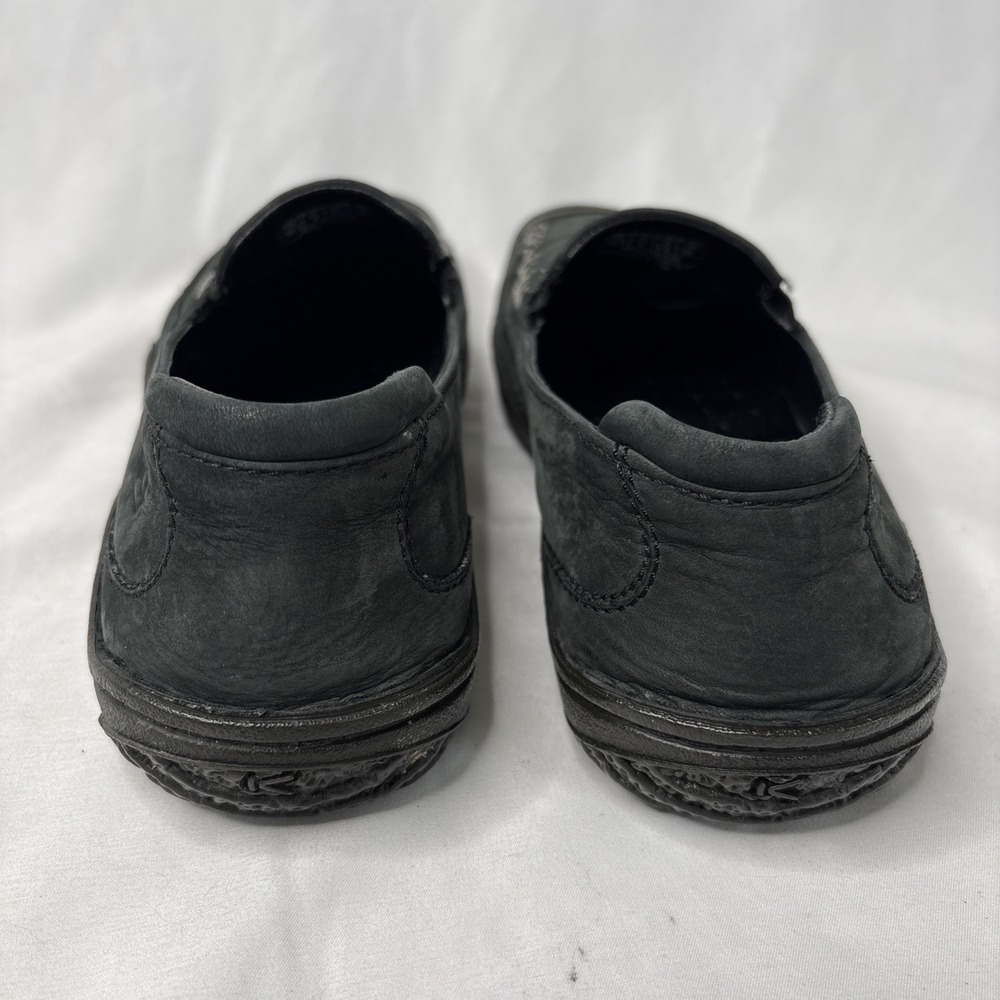 Keen Women's 8 Golden Ballerina Black Leather Slip On Loafers Stitched Moccasin - Picture 3 of 7